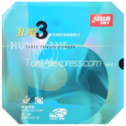DHS Motorstator 3 NEO HURparade TX3-3 Pièces d'Éponge de Ping-Pong en Caoutchouc pour Tennis de
