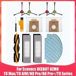 Kit d'accessoires de remplacement pour aspirateur Robot Ecovacs DEEBOT OZMO T8 AIVI T8 Max T8 T9