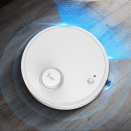 Aspirateur Robot 2 en 1 Batterie 1500Pa Collecteur de Poussière à Support Sec Mathiateur Imagone