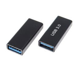 Adaptateur USB 3.0 Type A femelle vers A femelle connecteur Tains to Tains couremplaçant F/F