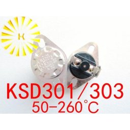Joli de température KSD301 5 pièces 50 à 260 degrés Cristal manuelle 10A 250V normalement