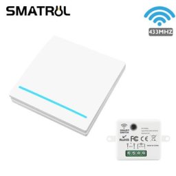 SMATRUL-Joli mural sans fil Mini Tech Smart Home 433 Z successifs 110V 220V 10A télécommande