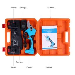 Sécateur sans fil avec tige d'extension batterie 21V 2 outils électriques branches hautes