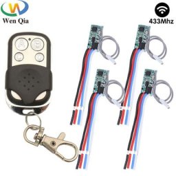 Mini interrupteur de lumière Radio Modules de relais LED DC 3.6V 6V 12V 24V Rf 433MHz Micro