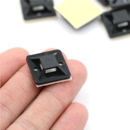 Lot de 100 pièces de fil de câble auto-adhésif noir à fermeture éclair pour voiture Clip de montage