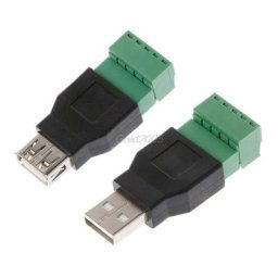 USB 2.0 Type A mâle/femelle à vis 5P | Bouclier adaptateur de Terminal connexion à G05 livraison