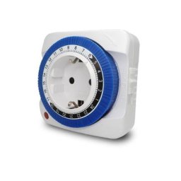 Interrupteur minuterie de 24 heures EU prise 230V 16A 15min à 24 H Programmable économie