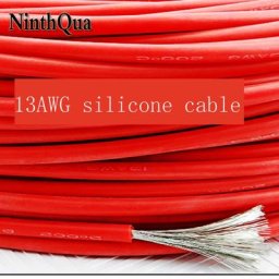 Câble en silicone ultra flexible ligne de test à haute température 1 constructeur 13AWG 2 5 mm2