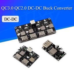 Module abaisseur de charge USB QC3.0 QC2.0 DC-DC convertisseur Buck 6-32V 9V 12V 24V à chargeur