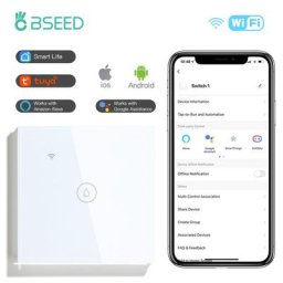BSEED-Joli Mural Intelligent pour Chauffe-Eau Panneau Tactile Minuterie Contrôle par Application