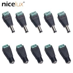 Connecteur de prise d'alimentation cc mâle femelle à sertir bornier adaptateur de prise pour 2
