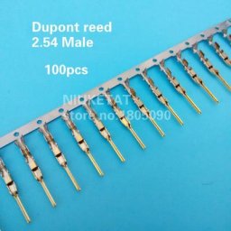 Dupont – broche mâle 100mm fil cavalier 2.54 connecteur à langue broches à sertir 2.54 pièces