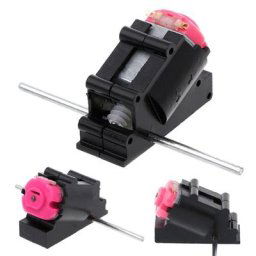 Ensemble de moteur à engrenage d'angle biseauté à Double arbre réducteur de vis sans fin 3-6V