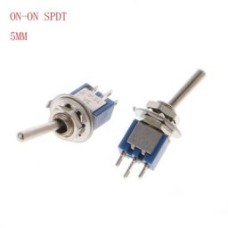 Mini interrupteur à bascule bleu 3 broches SPDT ON-ON 5MM CQC UL ROHS nouveau Micro-interrupteur à