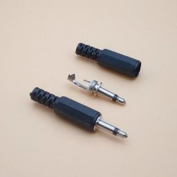 20 pièces connecteur de casque 3.5mm mâle Mono prise Jack Audio 3.5mm 2 prises