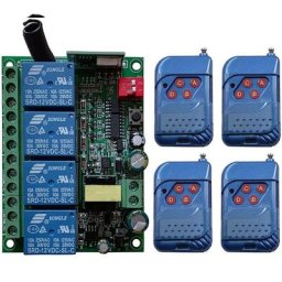 Relais universel AC110V 220V 230V 10A 4CH 4 CH télécommande RF sans fil Module émetteur +