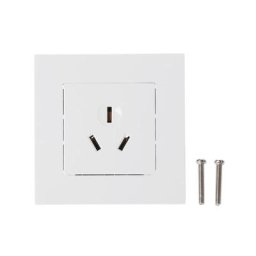 Prise de courant murale Type 86 16a avec 3 trous panneau PC blanc pour climatiseur chauffe-eau