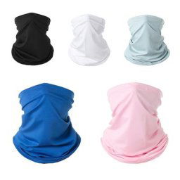 Masque d'équitation multifonctionnel écharpe en soie glacée serviette de visage crème solaire