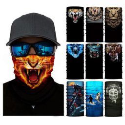 Masque facial unisexe sans couture pour homme écharpe de cyclisme en plein air bandana pour la