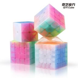 Qiyi – Cube magique Transparent 2x2 3x3 4x4 5x5 Puzzle vitesse professionnelle jouets éducatifs