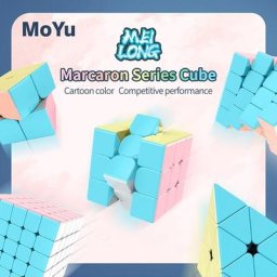 Moyu Meilong Marcaron – Cube magique 2x2x2 3x3 4x4 5x5x5 Puzzle en forme de pyramide couleur