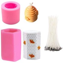 Moule 3D en forme de nid d'abeille pour la fabrication de bougies en Silicone cire d'abeille