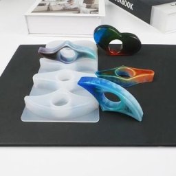 Moule en silicone pour porte-page de livre fait à la main pouce marque-page élection en cristal