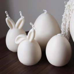 Moule en silicone pour bougies de Pâques moules en forme d'œuf lapin lapin har fourmi coréen