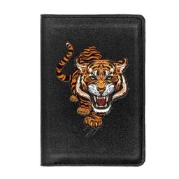 Couverture de passeport en cuir pour hommes et femmes porte-carte d'identité mince portefeuille de