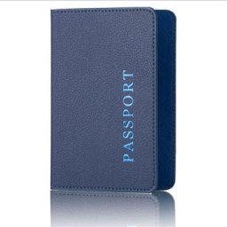 Porte-passeport en cuir solide pour hommes et femmes couverture de passeport portefeuille de