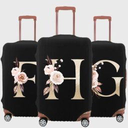 Housse de protection pour valise étui à bagages lettre imprimé floral accessoires de voyage