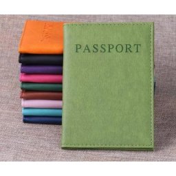 Couvertures de passeport en cuir PU porte-documents porte-carte d'identité accessoires de voyage