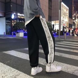 FJSportedly-Pantalon de survêtement imprimé cachemire pour homme pantalon de sport jogging