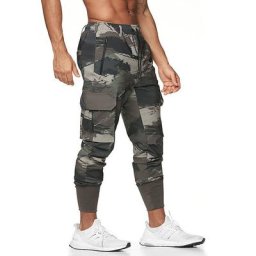 Viser de sport camouflage pour hommes joggeurs de fitness pantalons de course vêtements de sport