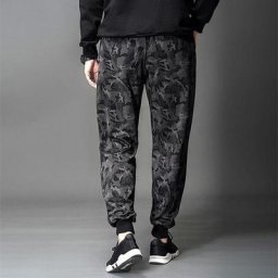Pantalon de Camouflage pour homme Streetwear sportif décontracté taille moyenne tenue