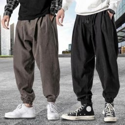 Pantalon de survêtement baggy pour homme streetwear décontracté sarouel souriant jogging à la