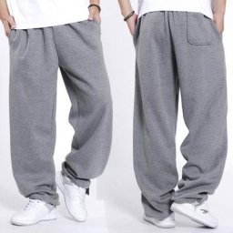 Viser de survêtement en coton pour hommes pantalons de survêtement Hip Hop Streetwear Joggers At