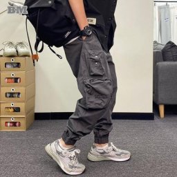 Pantalon cargo décontracté multi-poches pour hommes vêtements de jogging Harajuku streetwear