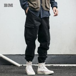 Pantalon Cargo de haute qualité pour hommes Streetwear japonais Jogging tactique rétro Harajuku