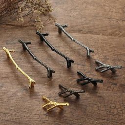 Poignée de meuble créative en forme de branche d'arbre 96mm 128mm idéale pour placard de cuisine