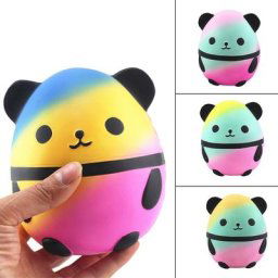 Jouet en forme de Panda en forme de bulle mignon anti-Stress parfumé dessin animé Skateboard
