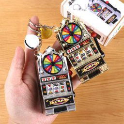 Mini machine à sous porte-clés pour enfants machine à fruits pour enfants jeux amusants