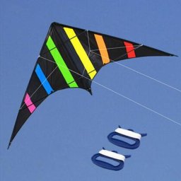 Cerf-volant à double ligne 48/64 pouces avec poignée et ligne sport de plein air amusant nouveau