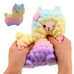 Jouet spongieux d'alpaga de mouton mignon figurines d'action Kawaii animal à montée lente galAct