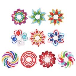 Perceuse Double face peinture diamant bricolage Spinner doigt Gyro AB strass colorés