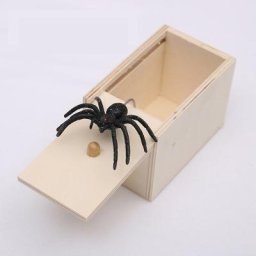 Coffret en bois motif d'araignée dissimulable de haute qualité nouvelle collection boîte amusante
