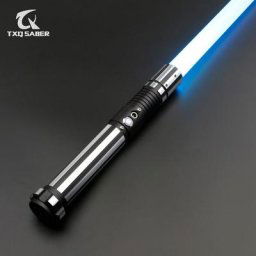CrucQSAtextures-Sabre laser à balançoire lisse RVB duel lame Force FX avec 10 jeux son et lumière