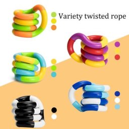 Anneau torsadé pour enfant jouet magique corde de tour de magie créatif bricolage enroulement