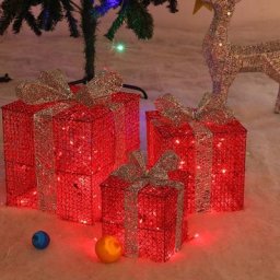 Coffret cadeau brillant de noël 3 pièces/ensemble fournitures de fête pour enfants et adultes