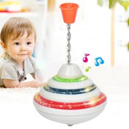 Toupie gyroscopique électrique avec musique clignotante pour enfant jouet avec lumière et son